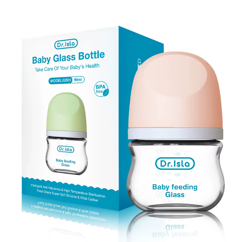 MAMIJOY biberon Anti-étouffement bouteilles en verre pour nouveau-né 90/160ML biberons de lait Anti-