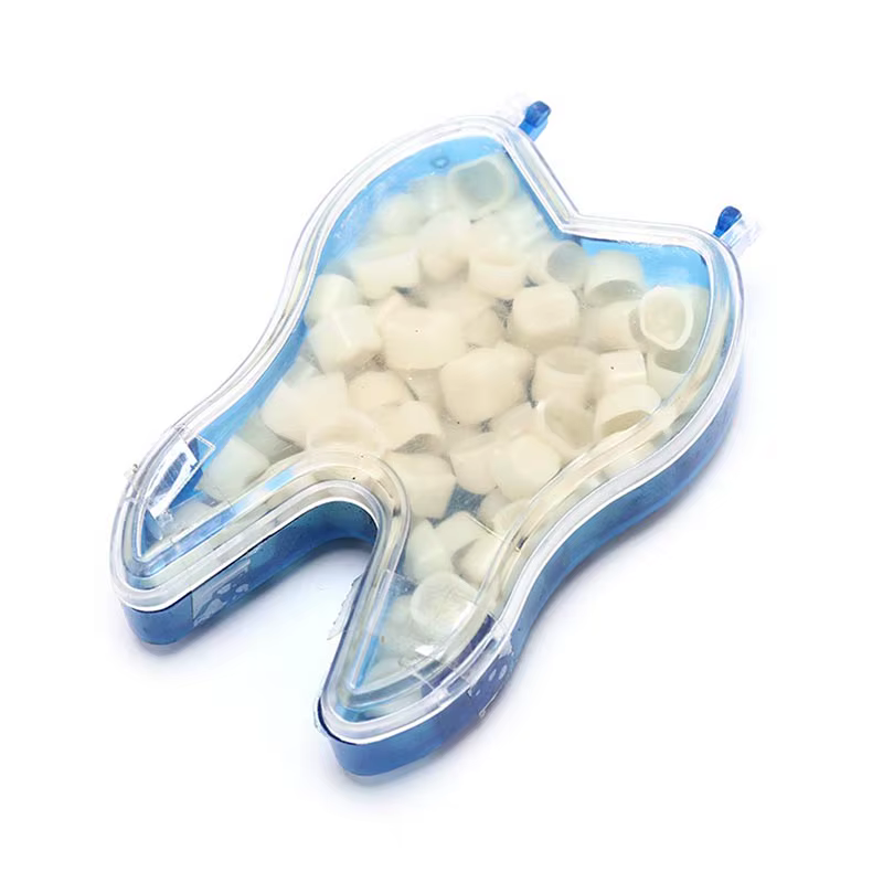 Kit de couronne dentaire temporaire, 50 pièces/boîte, placage de dents antérieures, molaire avant, p