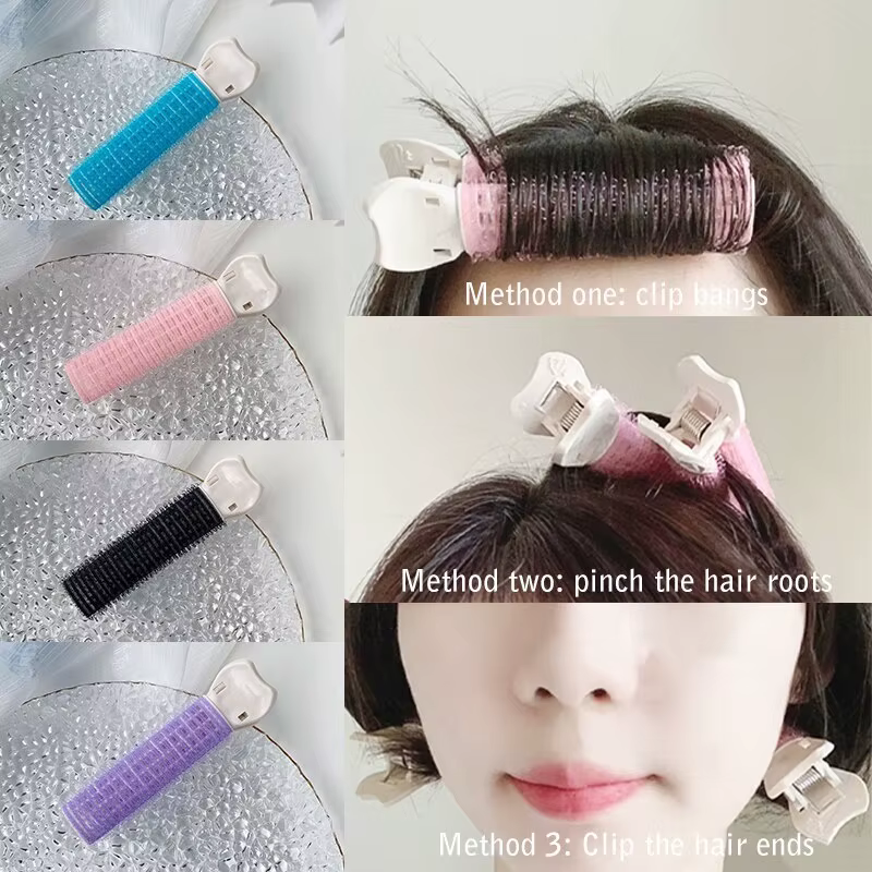 1pc grands bigoudis auto-adhésifs coiffure usage domestique bricolage magique style rouleau rouleau 