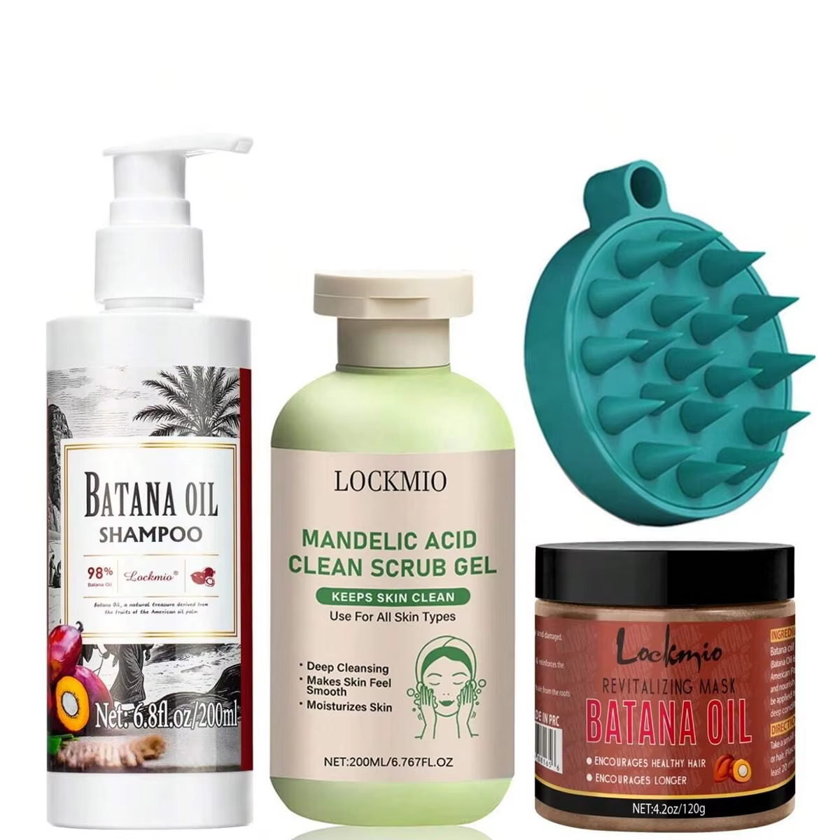 Shampooing nettoyant pour cheveux à l'huile de Batana, masque capillaire hydratant et nourrissant, g