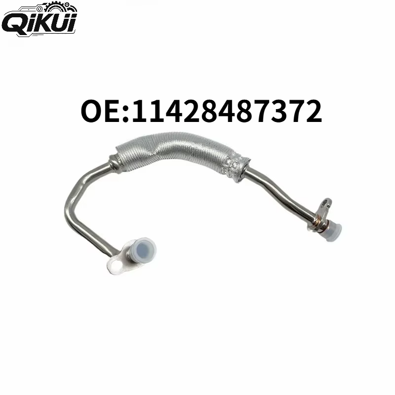 QIKUI 11428487372 Conduite d'entrée d'huile du turbocompresseur compatible avec Mini Cooper 2014 201