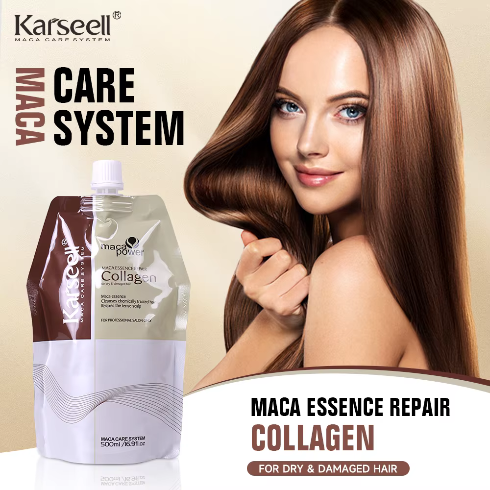 Karseell 500ml masque capillaire à la kératine traitement capillaire au collagène réparations en pro