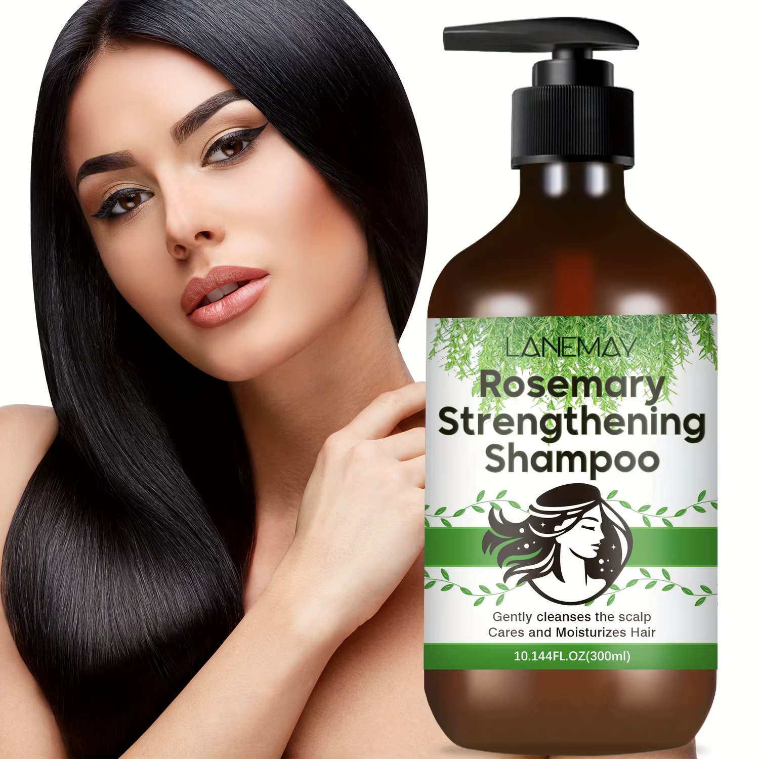 Shampoing fortifiant au romarin - Nettoyez et renforcer les cheveux - Améliore la texture des cheveu