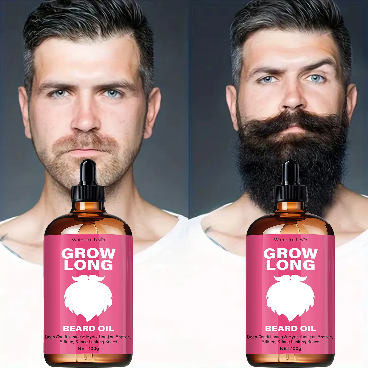 Huile à barbe Levin : le mélange ultime pour la croissance et la brillance. Hydrate en profondeur po