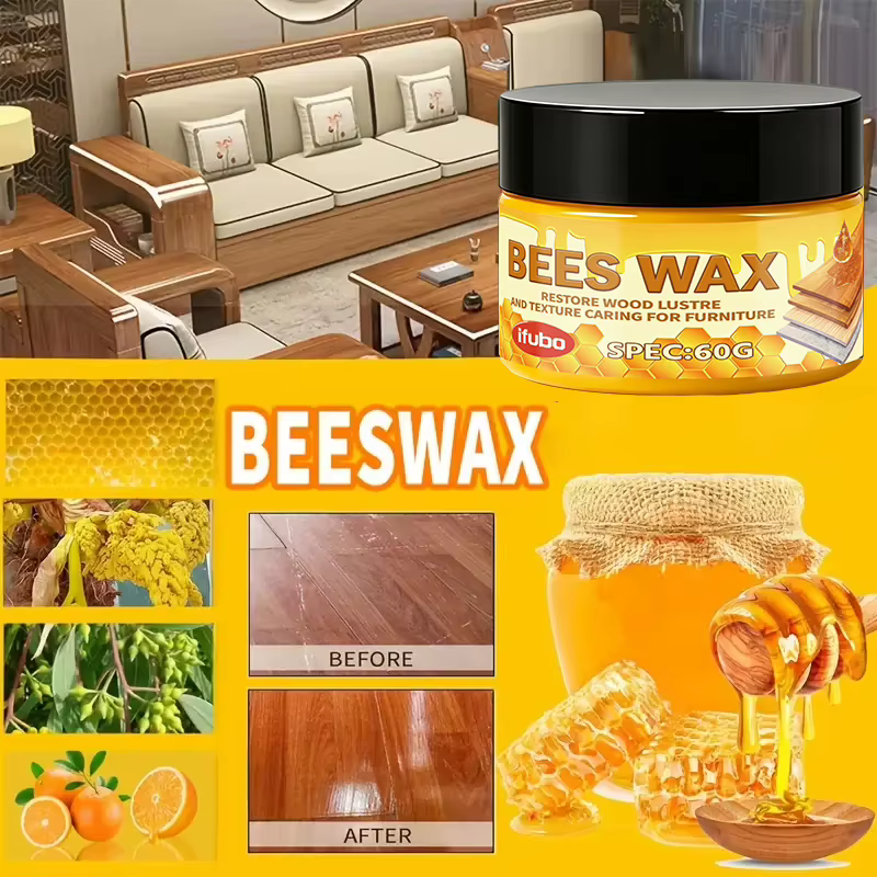 Cire d'abeille naturelle, huile pour bois, polissage et restauration pour meubles en bois massif, so