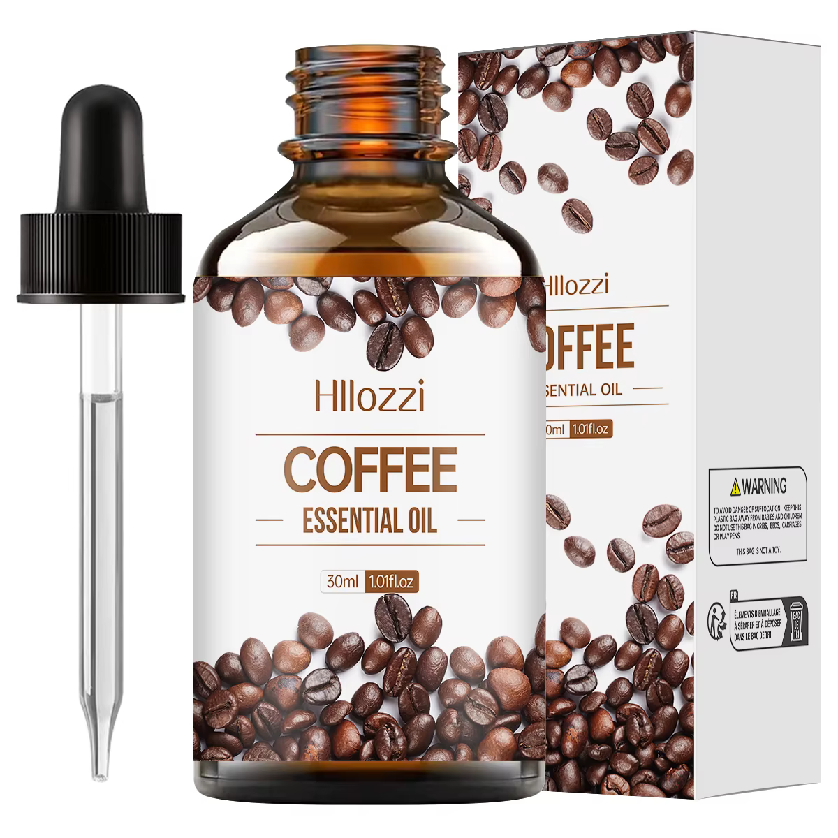 Huile essentielle de café 30ml/1.01fl.oz pour la peau, les cheveux, les ongles et les cils, hydratan