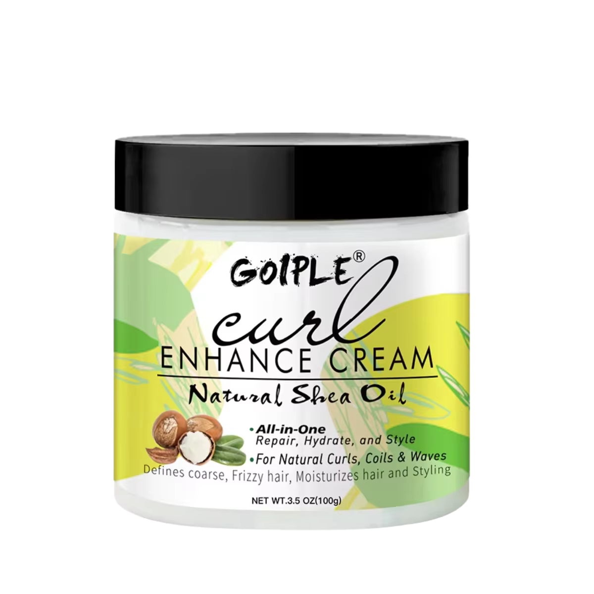 Crème Coiffante Naturelle Bouclante 100g – Fixation Longue Durée Hydratante et Améliorant les Boucle
