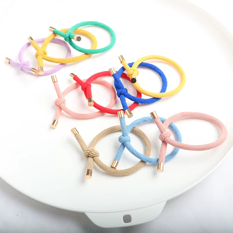 50 pièces corde à cheveux élastique fille tête corde cheveux accessoires bandeau élastique élastique