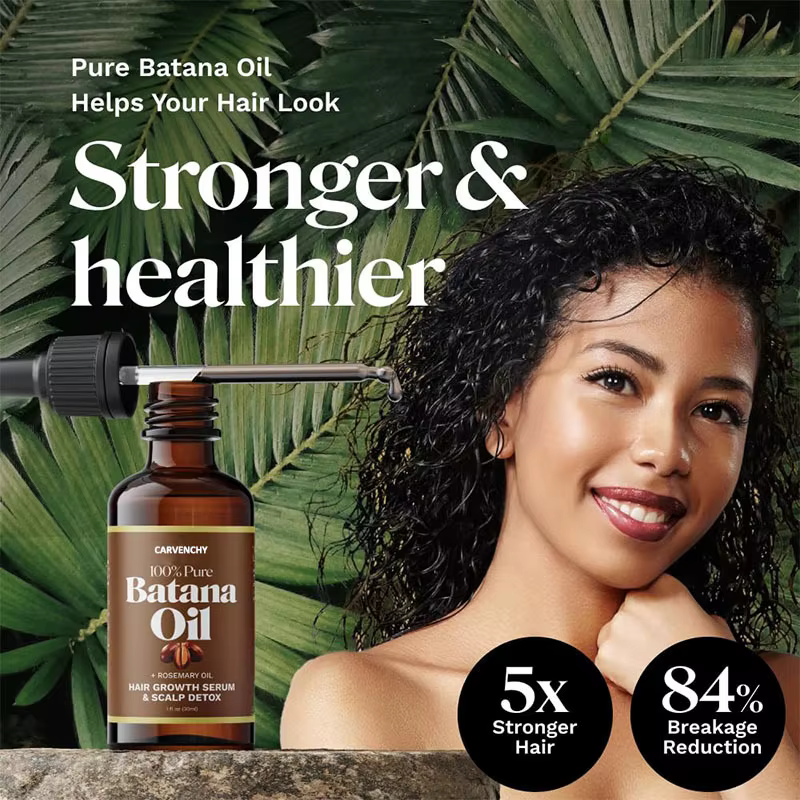 Huile de Batana 100% pure, huile de Batana biologique, huile essentielle pour les soins des cheveux 