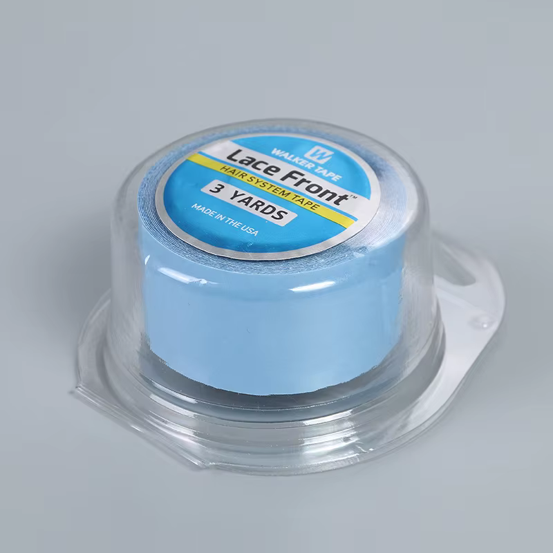 Wholesale 36/12/3yards système de cheveux bande Double face Walker bande bleu dentelle avant perruqu
