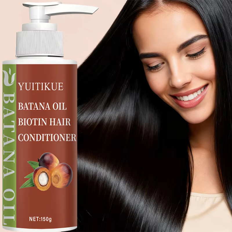 Batana Oil Biotin Conditioner 150g - Réparer les cheveux endommagés, formule anti-frisottis, protect