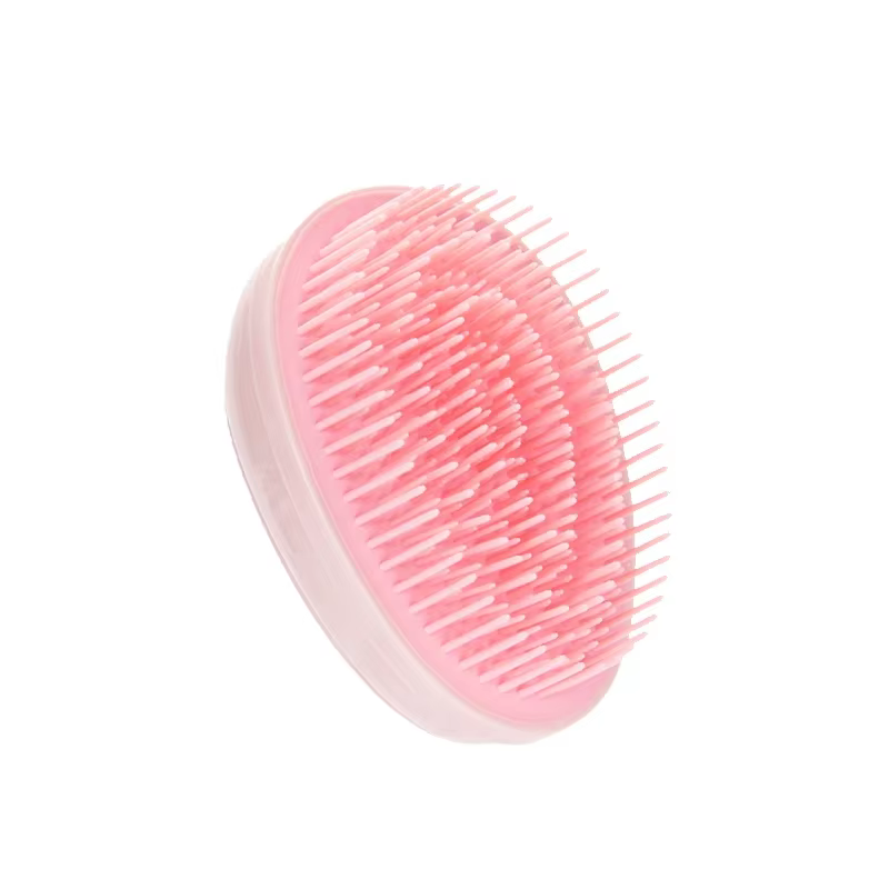 Mini brosse à cheveux ronde en forme d'œuf, petit peigne de Massage du cuir chevelu, brosse à cheveu
