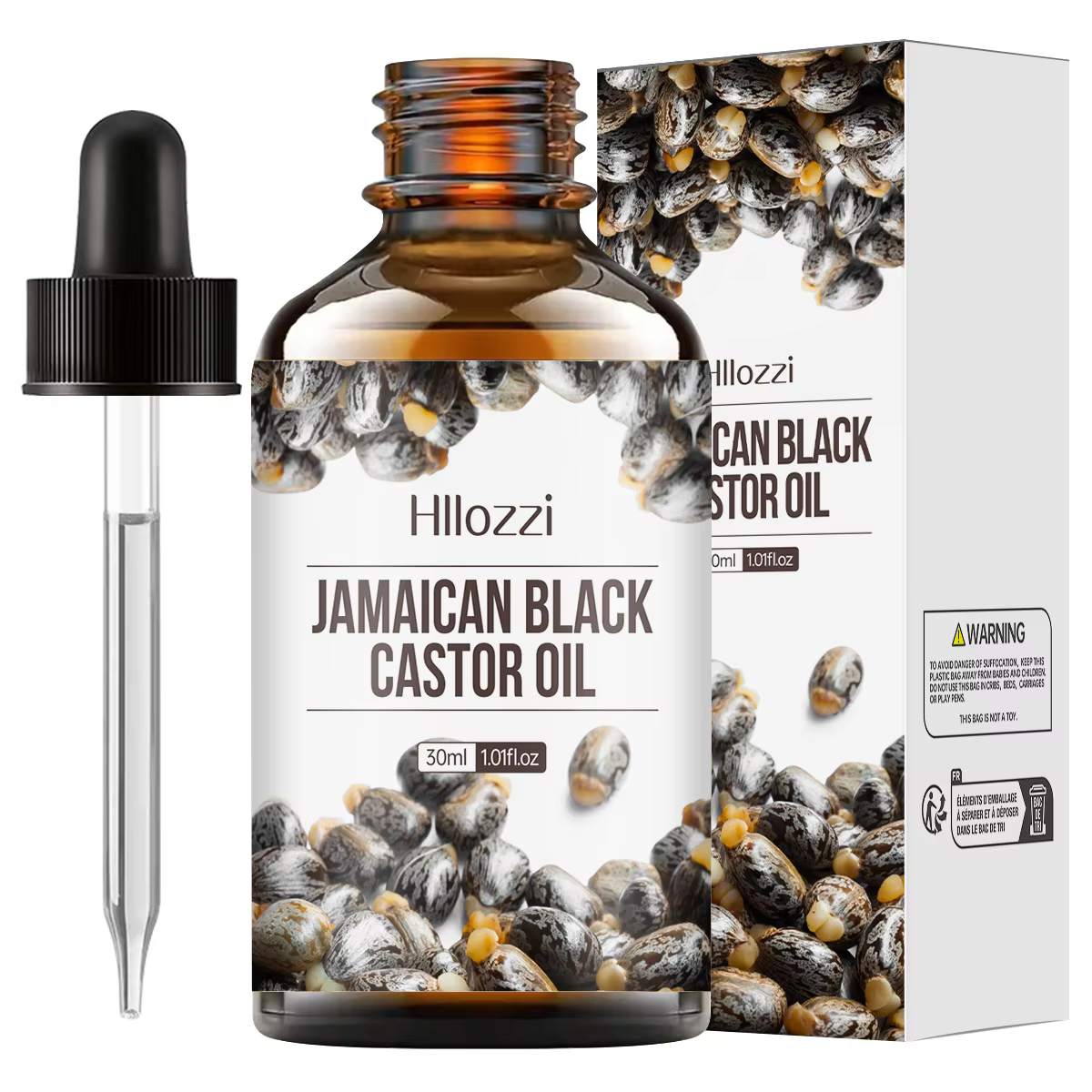 Huile essentielle de ricin noir, huile essentielle pure, peut protéger les cheveux et la peau, préve