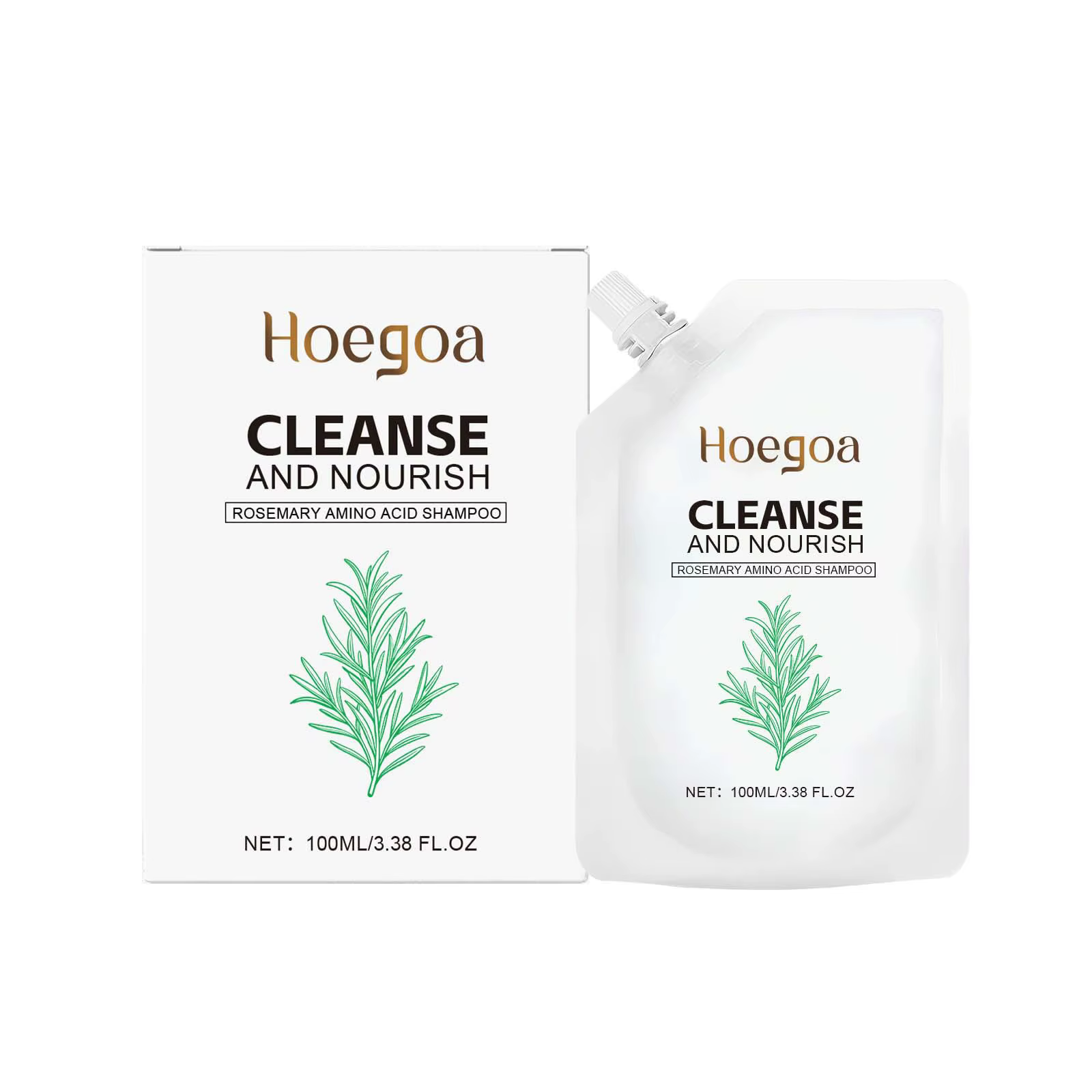 Shampoing pour cheveux au romarin, nettoyage en profondeur, nourrit les racines, épaississement, vol
