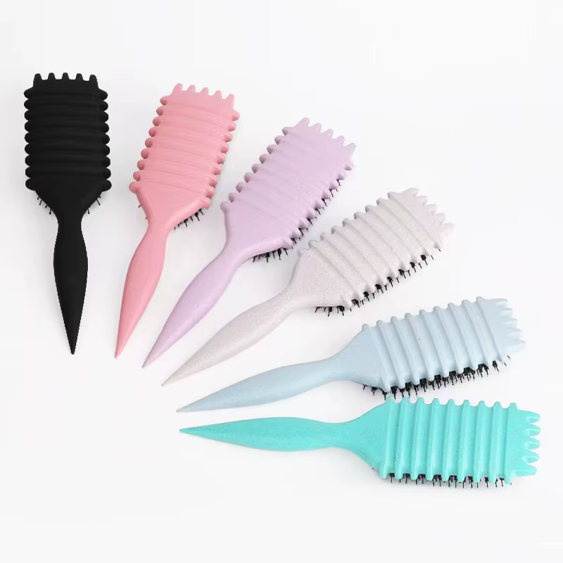 Brosse Coiffante pour Cheveux Bouclés – Brosse à Boucles pour Hommes et Femmes – Outil de Peignage e