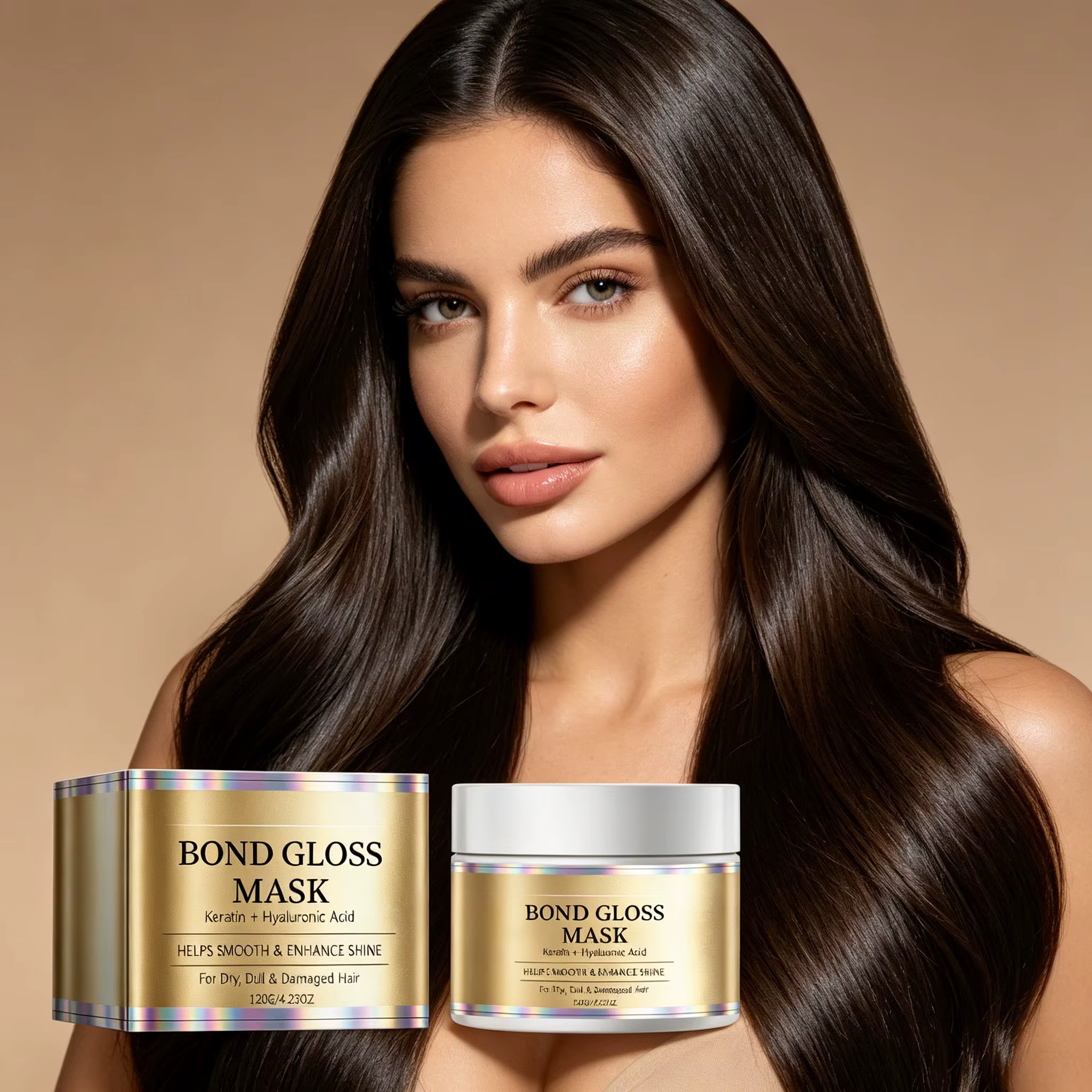 Masque brillant pour cheveux : Réparation et éclat pour cheveux secs et abîmés