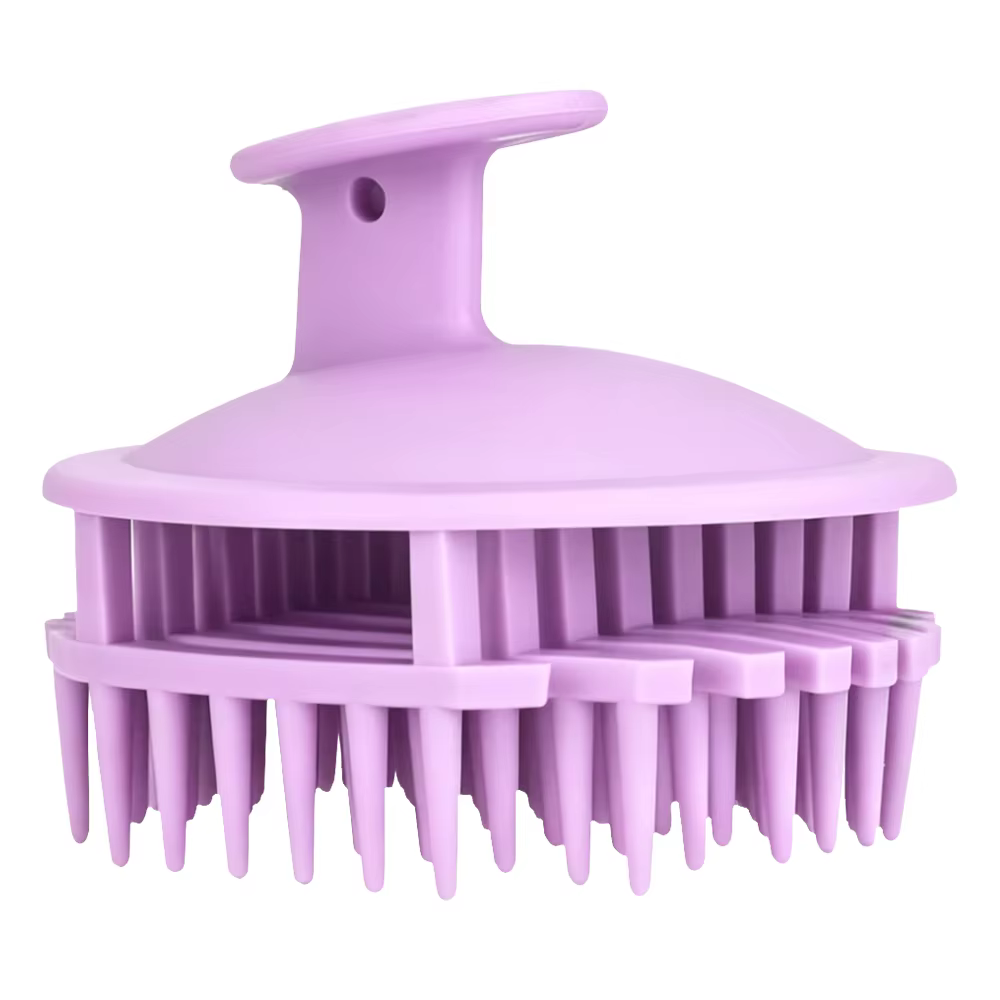 Peigne de massage pour cheveux en silicone, brosse professionnelle pour le soin du cuir chevelu, den