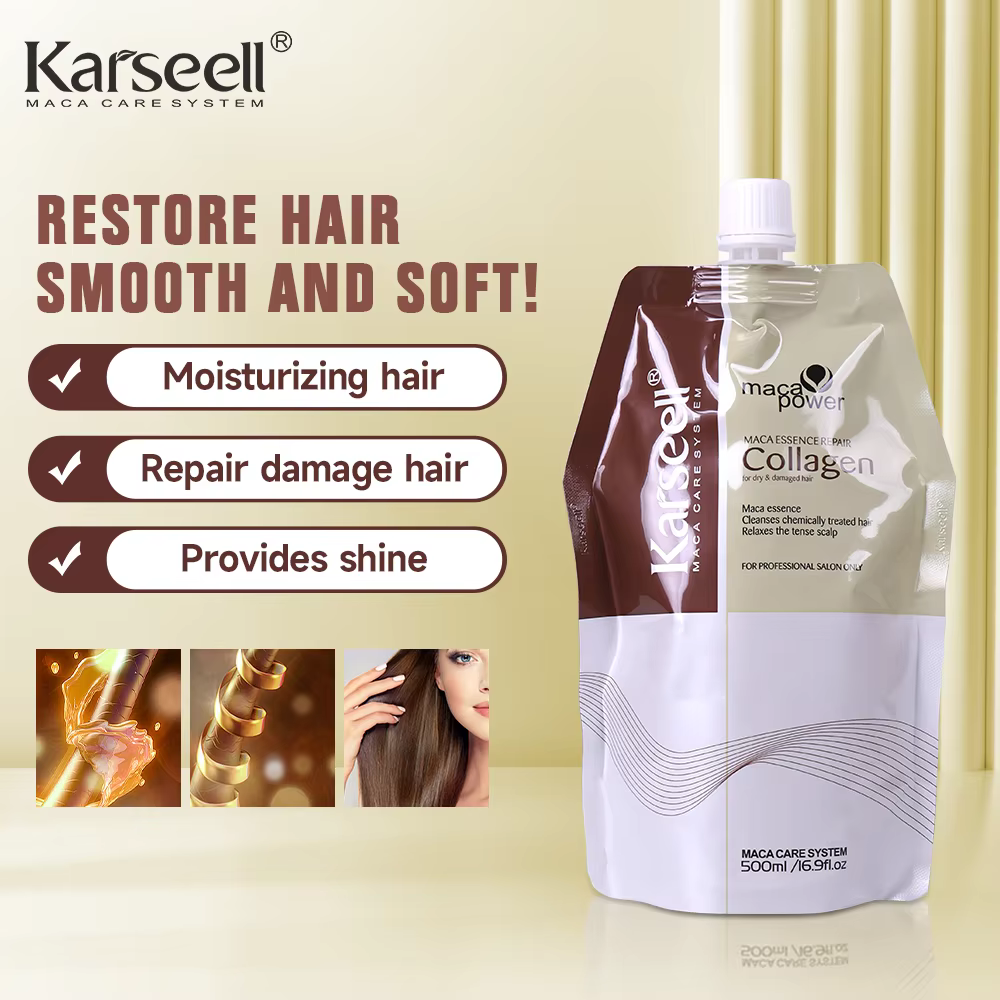 Karseell 500ml masque capillaire à la kératine traitement capillaire au collagène réparations en pro