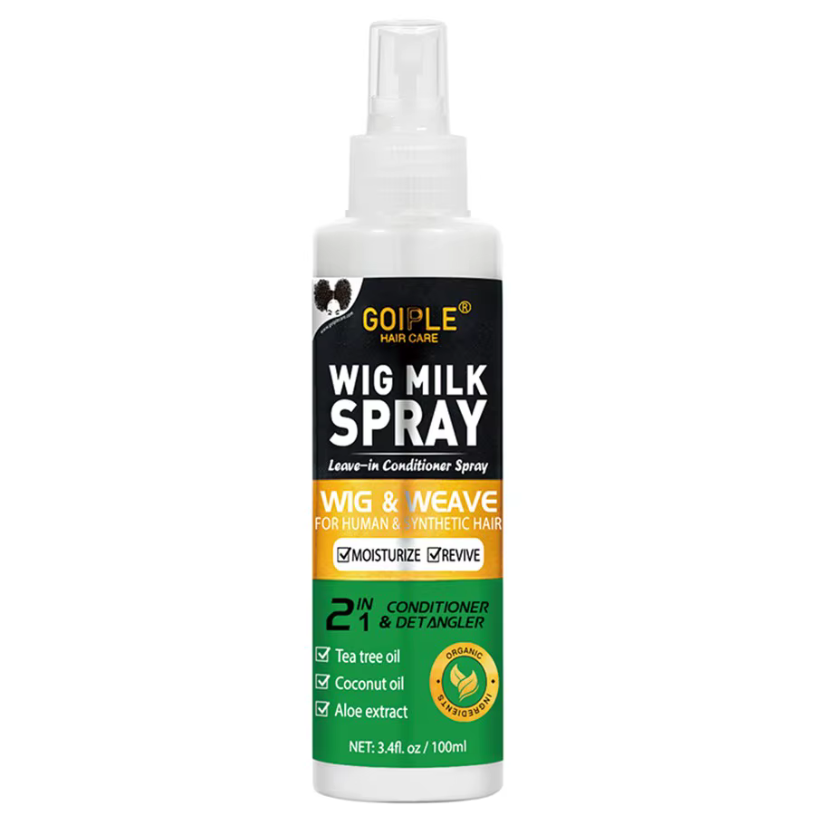 Shampoing et après-shampooing sans rinçage 2 en 1, Solution de soin pour perruque, Spray démêlant, A