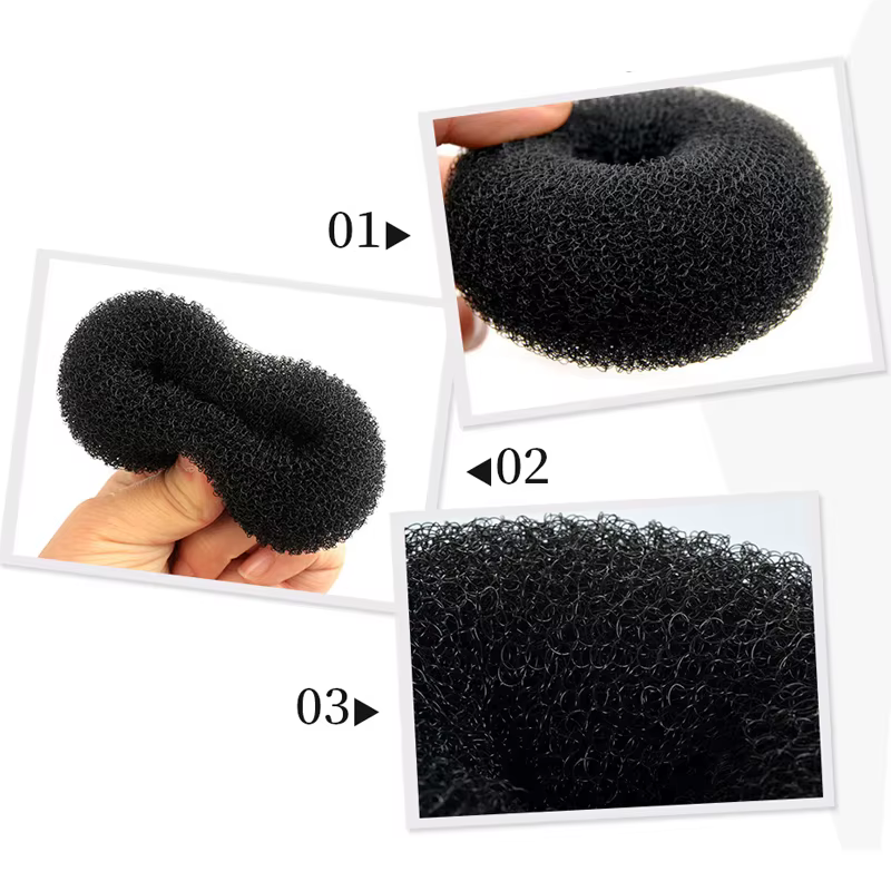 Machine à chignon magique pour femmes, 1 pièce, S M L, noir/marron/ivoire, Donut Bagel, outils pour