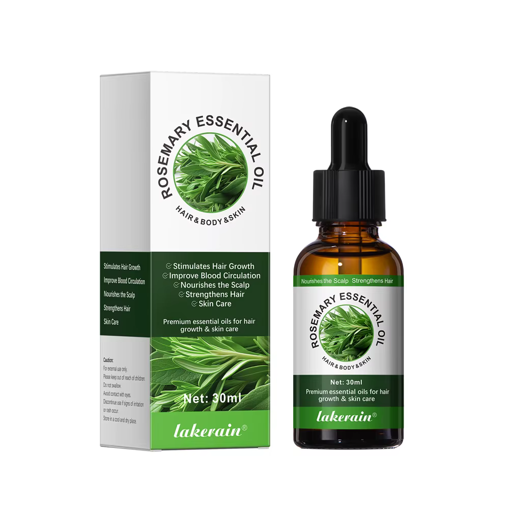 Huile essentielle de romarin pour cheveux, sérum de soin capillaire, nourrissant, pointes fourchues,