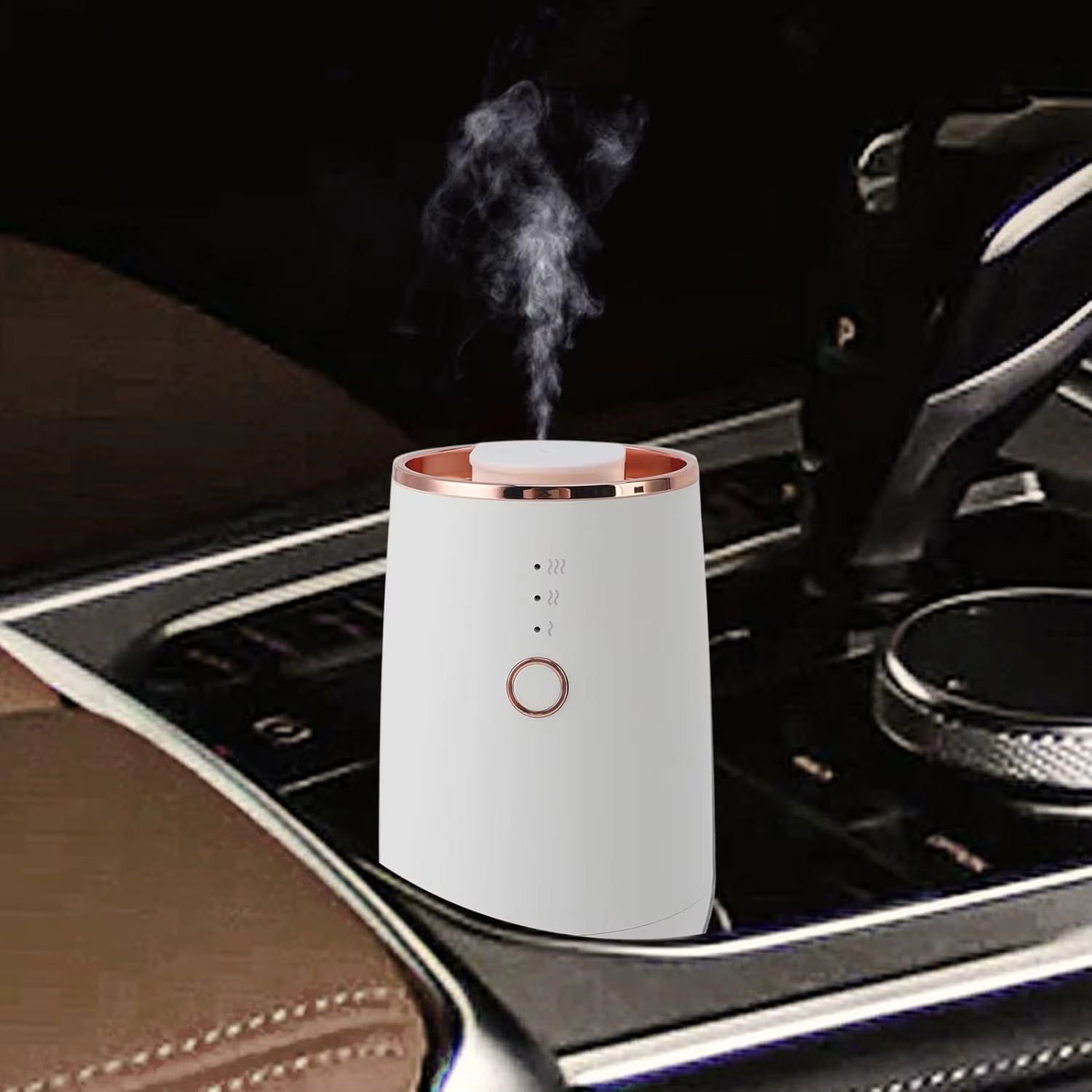 Diffuseur d'arômes rechargeable par USB, désodorisant pour voiture, 9 lumières colorées, diffuseur d