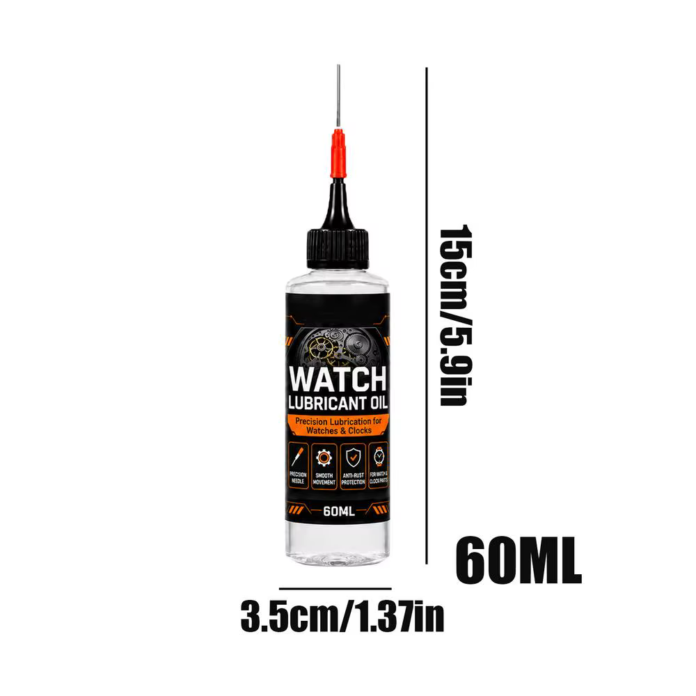 Huile lubrifiante professionnelle pour montres, 60 ml, huile multi-usages résistante à la rouille po