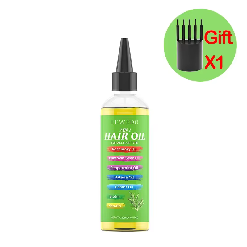 Huile capillaire 7 en 1 pour tous les types de cheveux, romarin Batana, huile de croissance des chev