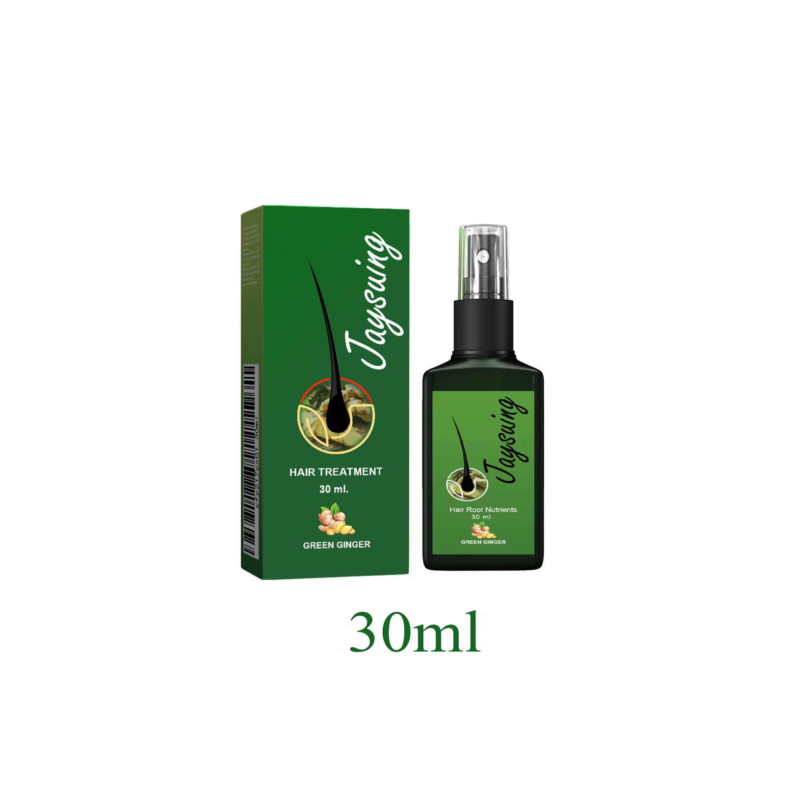 Sérum de croissance des cheveux au gingembre, Spray, traitement du cuir chevelu, nourrit la racine d