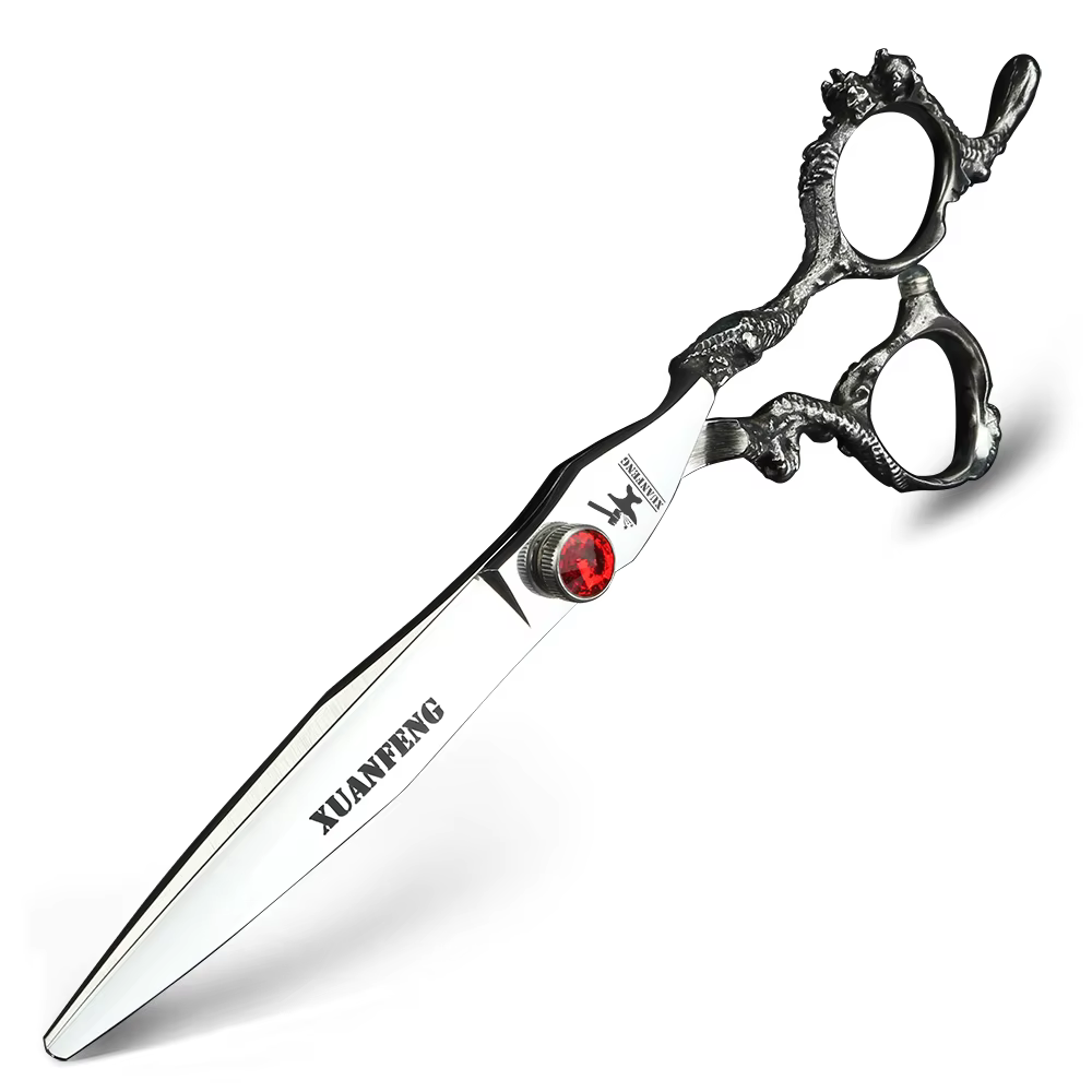 Ciseaux à cheveux à poignée de dragon, outils de coiffage de coiffeur, ciseaux de coupe, ciseaux à e