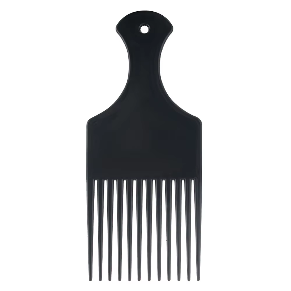 Peigne Afro pour cheveux afro-américains, peigne démêlant à dents larges pour coiffure bouclée, perr