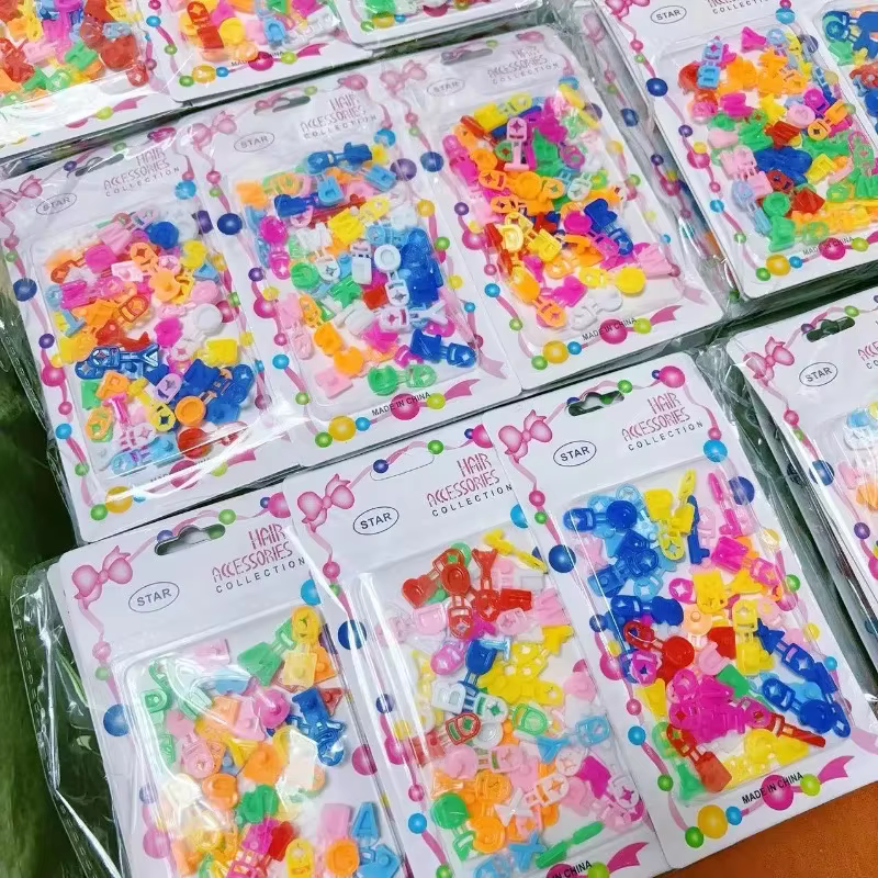 360 pièces/8 paquets = 360 pièces) a B C Mini lettre pince à cheveux griffes pour enfants/filles tre