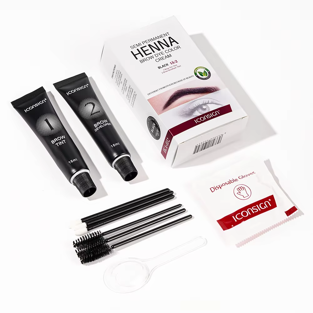 Kit de teinture permanente pour cils et sourcils, teinte rapide et durable, rehausseur de sourcils a