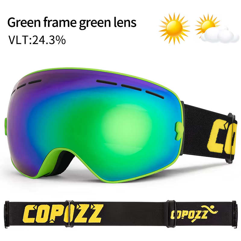 COPOZZ hommes femmes marque lunettes de Ski lunettes de Snowboard lunettes pour Ski UV400 Protection