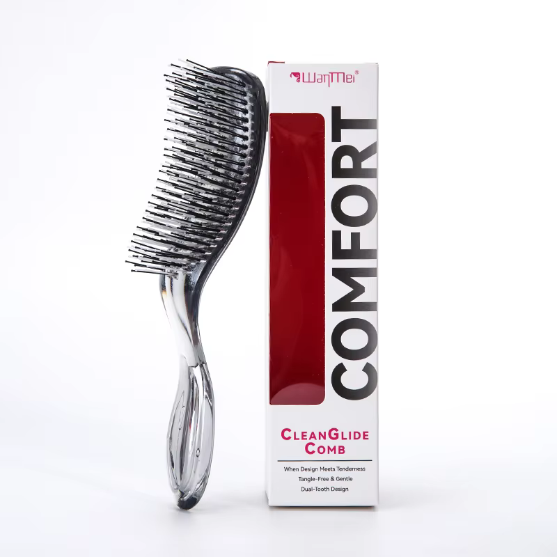 WANMEI Nouvelle brosse japonaise massante pour le cuir chevelu, démêlante et nettoyante, peigne de m