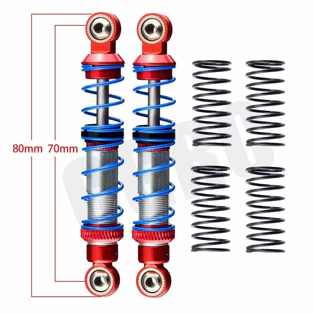 Amortisseur en métal réglable à l'huile, 80mm 90mm 100mm 110mm 120mm, pour pièces de voiture 1/10 RC