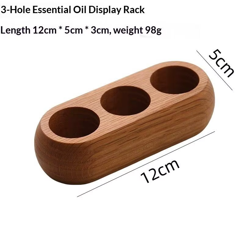 【X】Support de rangement et de présentation d'huiles essentielles en bois à 3/9 compartiments pour sa