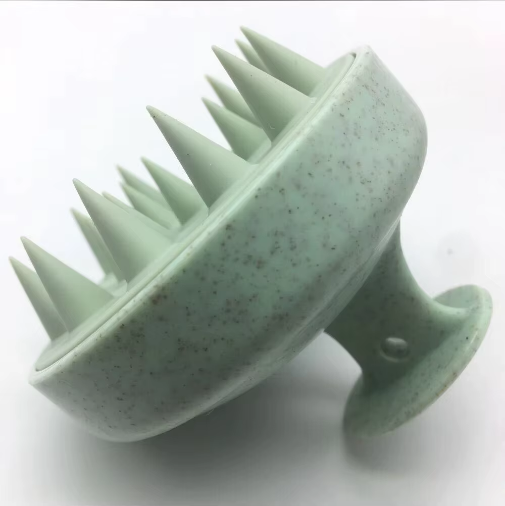 Brosse de massage en silicone pour le cuir chevelu, démêlante, anti-démangeaisons, nettoyage en prof