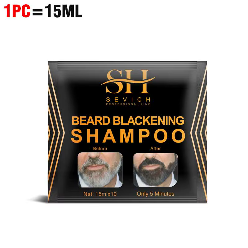 5-20 pièces teinture pour cheveux naturels shampooing pour barbe noire peinture pour barbe hommes co