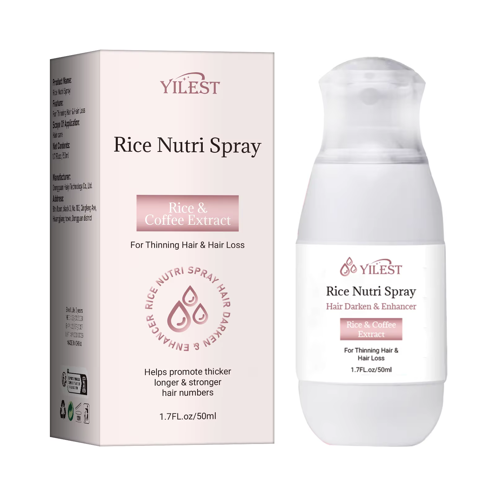 Spray capillaire à l'eau de riz pour renforcer et épaissir les cheveux, soin naturel du cuir chevelu