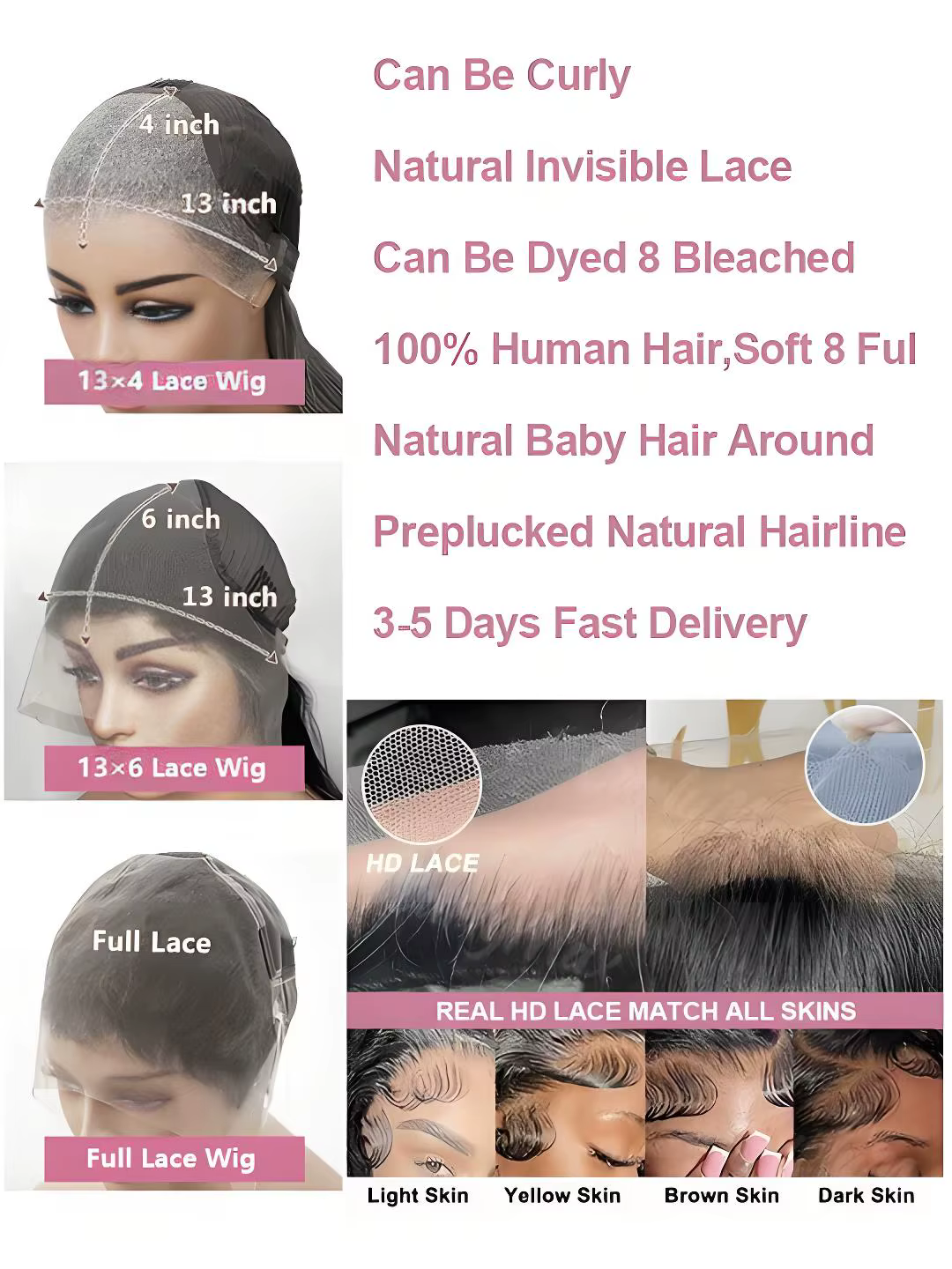 40 pouces vague d'eau dentelle avant de cheveux humains perruques 13x4 13x6 Hd dentelle vague profon