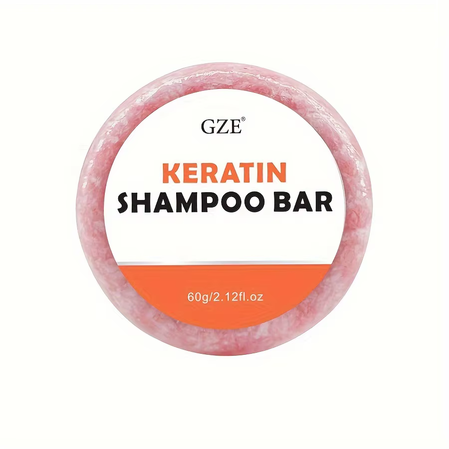 Savon en barre de shampoing à la kératine – Épaississement en salon pour cheveux secs, endommagés, b