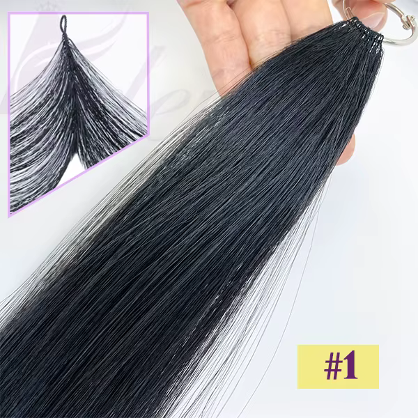 ADEIRS deuxième plume extensions de cheveux naturel réel cheveux humains Microring Extensions de che