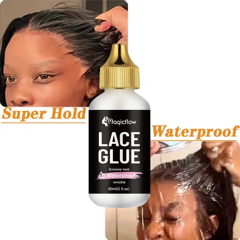 Colle imperméable pour dentelle de perruque, 60ml/2fl.oz, forte tenue, Invisible, séchage rapide et
