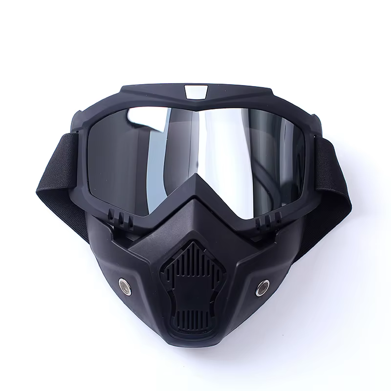 Zlangsports Masque de lunettes Anti-UV détachable masque de Ski moto HD lunettes de Motocross masque