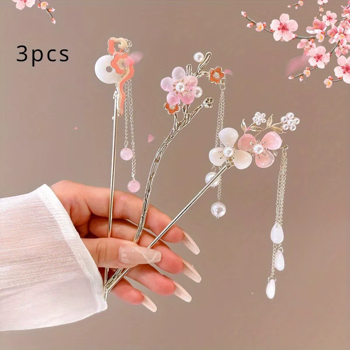 Accessoire de cheveux romantique de Style chinois, bijoux en alliage, aiguille à cheveux pour femmes