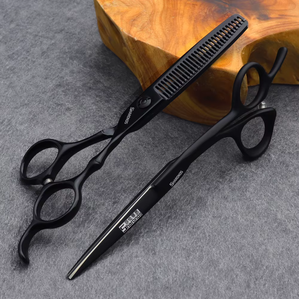 SHARONDS ciseaux professionnels de coiffure 440C barbier en acier japonais tondeuses spécialisées co