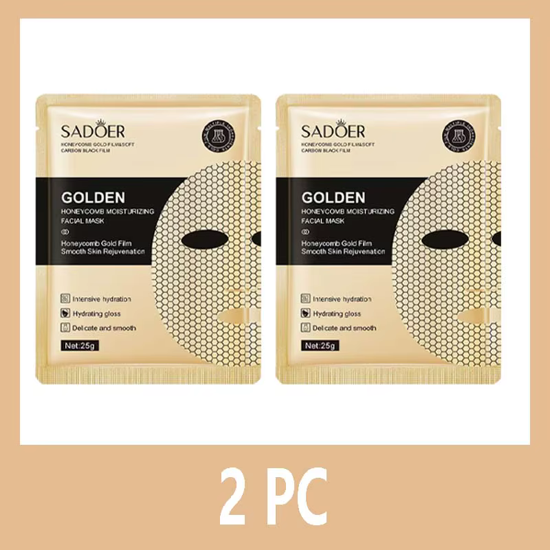 20 pièces SADOER 24K or hydratant masques pour le visage soins de la peau raffermissant nourrissant