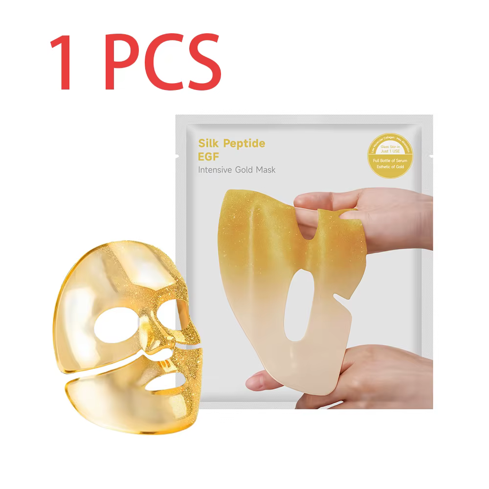 Masque hydratant pour le visage Golden Glow, nourrissant, lissant, pour une peau douce, masque en fe