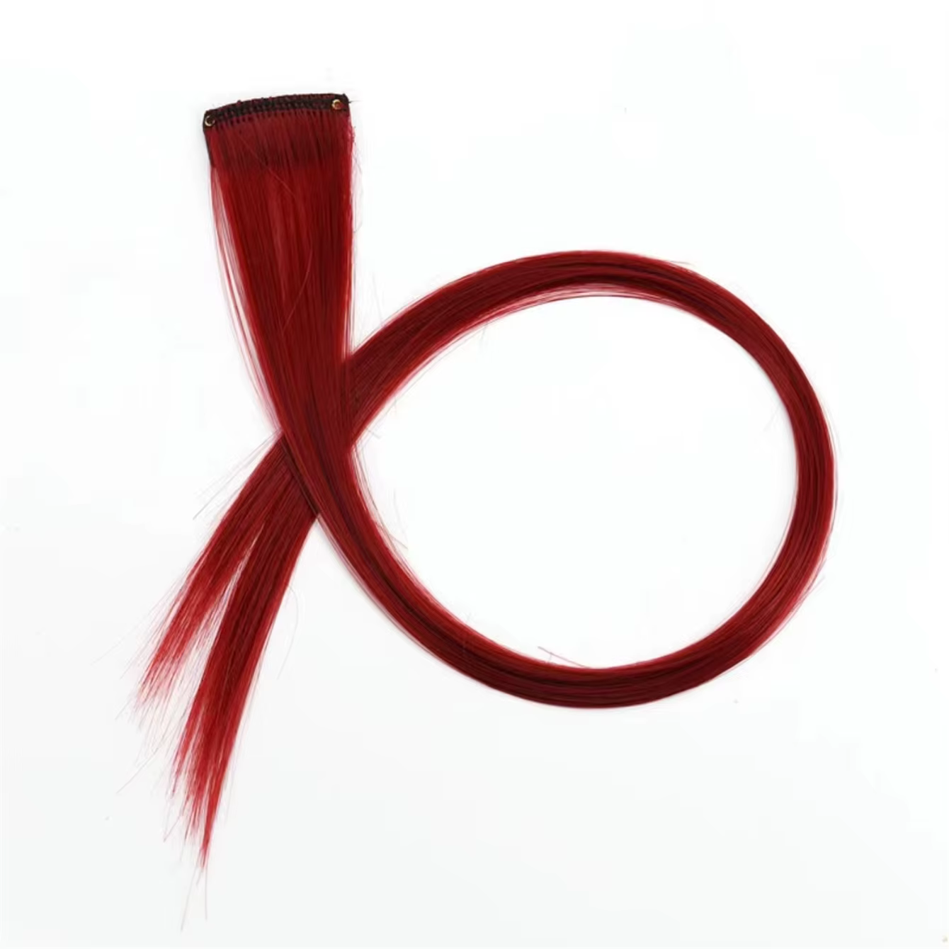 5 pièces/ensemble cheveux longs raides dans les Extensions pince synthétique dans les Extensions de
